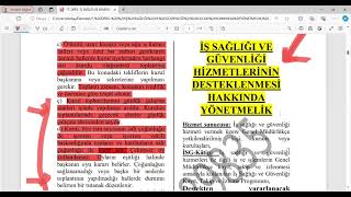 6DERSİŞ SAĞLIĞI VE GÜVENLİĞİ KURULLARI HAKKINDA YÖNETMELİK amp İSG HİZMETLERİNİN DESTEKLENMESİ YÖNE [upl. by Attenra]