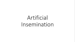 Artificial Insemination AI  Forensic Medicine FMT [upl. by Lettie]