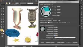 3D für Schriften und Grafiken  Adobe Illustrator CS6 [upl. by Yekciv317]