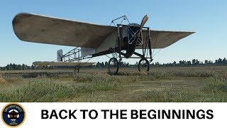 Wing42 Blériot XI  First impressions  Test flight at Duxford  Microsoft Flight Simulator 2020 [upl. by Sexton]