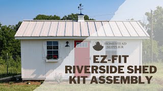 EZFit Riverside Shed Kit 12x20 Assembly [upl. by Arva]