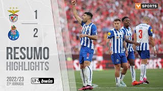 Highlights  Resumo Benfica 12 FC Porto Liga 2223 27 [upl. by Dlorad]