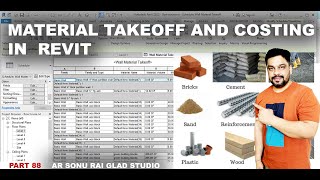 Material Takeoff and costing in Revit Part 88 [upl. by Alban353]