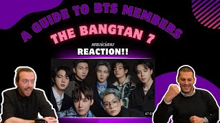 A Guide to BTS Members REACTION It made us very emotional Musicians React KPop [upl. by Marena]