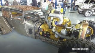 Coolest Rat Rod Diesel That Has a Cat Engine [upl. by Isla]