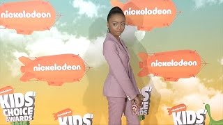 Skai Jackson Kids Choice Awards Orange Carpet Arrivals [upl. by Balcke]