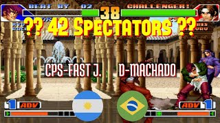 FT10 kof98 CPSFAST J AR vs DMACHADO BR King of Fighters 98 Fightcade Apr 1 [upl. by Ykcul139]