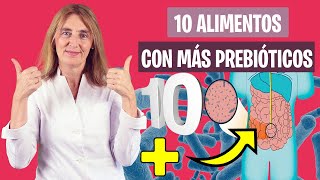 10 ALIMENTOS que contienen MÁS PREBIÓTICOS  Alimentos para la microbiota  Nutrición y Dietética [upl. by Aneelad706]