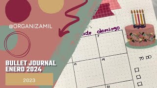 Enero 2024 en mi Bullet Journal [upl. by Brewer]