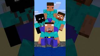 HELP Herobrine Speed Up And Run Thru Water friendship shorts trending anime [upl. by Ylloh]