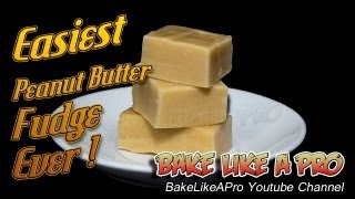 Easiest Peanut Butter Fudge Ever Recipe [upl. by Alenairam411]