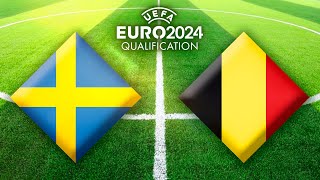 Schweden  Belgien ⚽ FußballEMQualifikation 2024 European Qualifiers [upl. by Sluiter676]