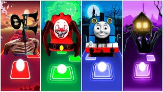 Siren Head 🆚 Thomas Train 🆚 Choo Choo Charles 🆚 Car Eater  Tiles Hop EDM Rush [upl. by Oirazan790]