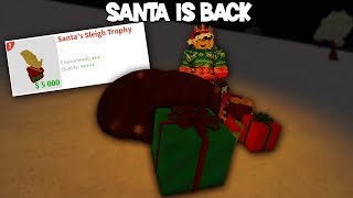 SANTA IS BACK IN BLOXBURG AND HOW TO GET THE TROPHY 12TH HIDDEN ELF [upl. by Eirruc]