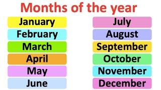 Months of the year  Pronunciation lesson  British English [upl. by Ettelrac913]