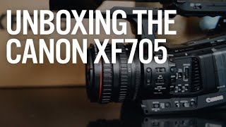 Unboxing the Canon XF 705 4k Video Camera [upl. by Madonna]