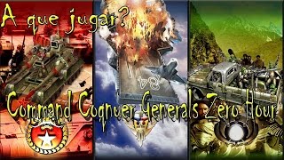 Análisis Command Conquer Generals Zero hour español  A que jugar [upl. by Ahsitram]