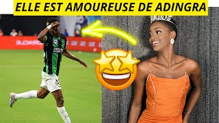 MISS Cote divoire 2022 Déclare sa flamme au joueur Simon Adingra [upl. by Znerol954]