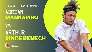 MANNARINO VS RINDERKNECH  NATIONAL BANK OPEN  MONTRÉAL  ROUND 1 [upl. by Arimak]