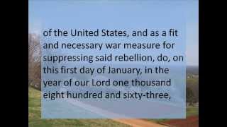 Emancipation Proclamation  Hear and Read the Full Text  Abraham Lincoln [upl. by Aurora]