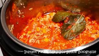 Sauce Bolognaise Instant Pot recette aussi compatible Cookeo Mealthy Multipot Cecotec Starfrit [upl. by Adnylem799]