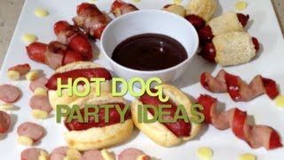 HOT DOG THEME PARTY VIDEO RECIPE [upl. by Salohcin]