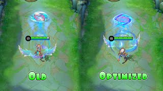 Hanabi Riverland Phoenix Skin Optimized VS Old Skill Effect and Animation MLBB Comparison [upl. by Arsuy421]