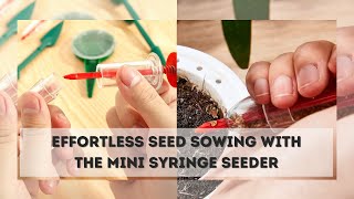 Mini Syringe Seeder  Seed Planter Mini Hand Spreader Garden Seed Planter for Carrot Lettuce [upl. by Giralda]