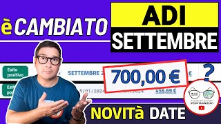 ASSEGNO DI INCLUSIONE ➜ SETTEMBRE NOVITà DATE PAGAMENTI INPS ADI LAVORAZIONI ESITI IMPORTI 700€ [upl. by Morehouse975]