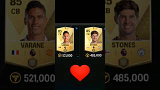 VARANE vs STONES FC card comparison 🔥🔥 fifamobile football [upl. by Schuman]