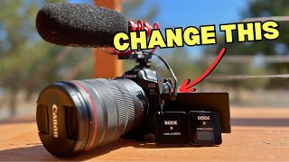 The BEST Audio Settings for Canon R6 Mark ii  Quick Set Up [upl. by Ardnahc]