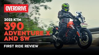 2023 KTM 390 Adventure X and SW One machine different levels  OVERDRIVE [upl. by Kcirdor]