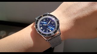 Squale Sub39 Blue  Shark Mesh Strap [upl. by Sirc]