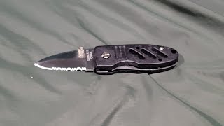 orscheln small serrated folding knife review [upl. by Massie]