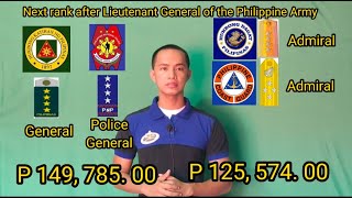 BASIC SALARY ng Police at Military Part 2 Commissioned Officers [upl. by Nniroc]