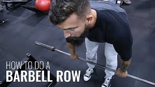 How to do a Barbell Row [upl. by Aseyt12]