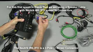 How to Test a Neutrik speakON Speaker Cable 2Pole and 4Pole with a Cable Tester  Basics [upl. by Alphard]