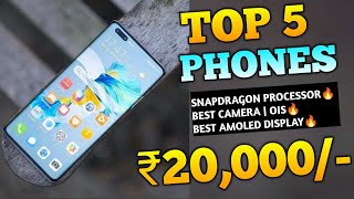 Top 5 Best Allrounder Smartphones Under 20000  Amoled Display  4k Ois Camera  Wireless Charging [upl. by Nibroc972]