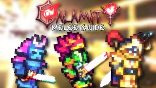 COMPLETE Calamity Melee Class Setups Progression Guide Version 203011 [upl. by Afatsom923]