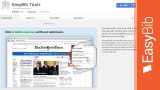 EasyBib Toolbar Extension for Google Chrome  EasyBibcom [upl. by Huai]