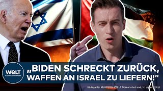 KRIEG IN NAHOST quotIsrael kann Angriffsbemühungen einfahrenquot USPräsident Biden greift hart durch [upl. by Jet]