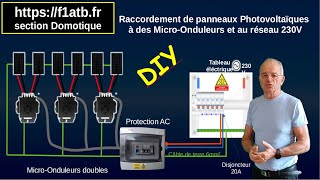 Câblez vos panneaux photovoltaïques à des microonduleurs et au réseau 230V DIY [upl. by Udella]