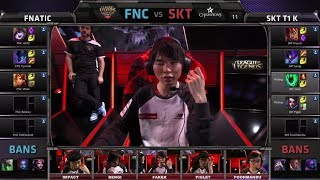 Fnatic vs SK Telecom T1 K  Game 2 Semifinals AllStar 2014 Invitational Day 3  FNC vs SKT G2 [upl. by Groveman]