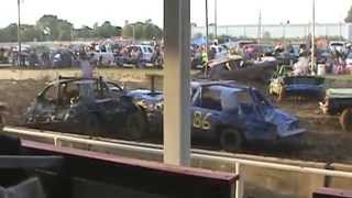 20130928 Marshall IL  Fall Derby Heat 2  FullSized Cars [upl. by Brody]