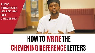 How To Write Chevening Reference Letters by A Chevening Scholar [upl. by Lampert]