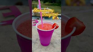 Strawberry Daiquiri  Cocktail Recipe 🍹🍓 [upl. by Alaehcim]