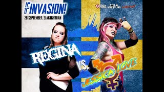 Regina Rosendahl vs Jessica Love at STHLM Wrestling [upl. by Aiyram706]