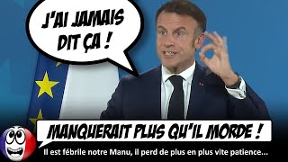 Macron ENGUEULE des journalistes en pleine conférence de presse [upl. by Anivas]