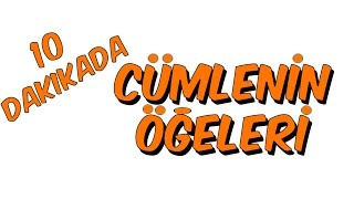 10dkda CÜMLENİN ÖĞELERİ [upl. by Atenahs606]