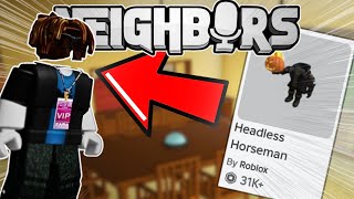 ROBLOX HEADLESS TROLLING In NEIGHBORS [upl. by Nino]